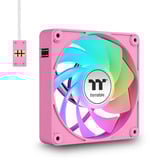 Thermaltake CT140 EX Reverse ARGB Sync PC Cooling Fan Pink, Gehäuselüfter pink, 3er-Pack, 140 mm