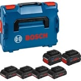 Bosch Professional 4x Akku ProCORE 18V 4.0Ah + 2x Akku ProCORE 18V 8.0Ah Professional blau/schwarz, L-BOXX, AMPShare Alliance