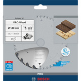 Bosch Professional PRO Wood cordless Kreissägeblatt, Ø 140mm, 24Z Bohrung 20mm, für Akku-Handkreissägen
