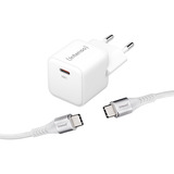 Intenso Power Adapter W30C GaN + C315C USB-C Kabel, Ladegerät weiß, 30 Watt