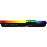 Kingston FURY DIMM 32 GB DDR5-5200 (1x 32 GB) , Arbeitsspeicher schwarz, KF552C40BBA-32, Fury Beast RGB, INTEL XMP