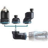Makita Akku-Bohrschrauber mit Wechselkopfsystem DDF491Z, 18Volt blau/schwarz, ohne Akku und Ladegerät, mit Schnellspannbohrfutter