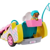 Mattel Barbie Stacie Go-Kart, Puppe mit Hündchen, Zubehör und Stickerbogen