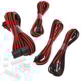 Phanteks Verlängerungskabel-Set Black/Red, 4-teilig schwarz/rot, 50cm