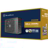 SilverStone HELA 2500R, PC-Netzteil schwarz, 4x 12-Pin High Power GPU, 7x PCIe, Kabel-Management, 2500 Watt