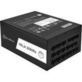 SilverStone HELA 2500R, PC-Netzteil schwarz, 4x 12-Pin High Power GPU, 7x PCIe, Kabel-Management, 2500 Watt