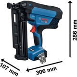 Bosch Professional Akku-Holznagler GNH 18V-64-3M Professional solo, 18Volt blau/schwarz, ohne Akku und Ladegerät, in L-BOXX