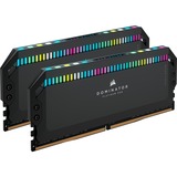 Corsair DIMM 64 GB DDR5-6000 (2x 32 GB) Dual-Kit, Arbeitsspeicher schwarz, CMT64GX5M2B6000C40, Dominator Platinum RGB, INTEL XMP
