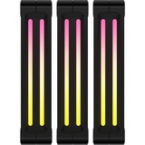 Corsair iCUE LINK QX120 RGB 120-mm-PWM-Lüfter, Gehäuselüfter schwarz, Starter-Kit