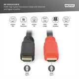 Digitus HDMI High Speed Anschlusskabel mit Ethernet und Signalverstärker schwarz, 10 Meter, aktiv