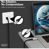 Digitus USB-C 3.2 Gen1 > RJ-45 Ethernet Kabel, 1Gbit/s, Adapter schwarz, 5 Meter, 10/100/1.000Mbit/s