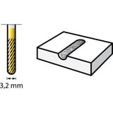 Dremel MAX Wolframkarbid-Fräsmesser zum Schnitzen (9903DM), Fräser 1 Stück, Schaft Ø 3,2mm