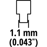EINHELL Ersatz-Sägekette 25cm, 40T, 3/8", 1,1mm für Akku-Kettensägen GC-LC 18 Li, GE-LC 18 Li, GE-LC 18/25 Li