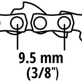 EINHELL Ersatz-Sägekette 25cm, 40T, 3/8", 1,1mm für Akku-Kettensägen GC-LC 18 Li, GE-LC 18 Li, GE-LC 18/25 Li