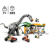 LEGO 76973 Jurassic World Raptor & Titanosaurus: Große Fährtensuche, Konstruktionsspielzeug 