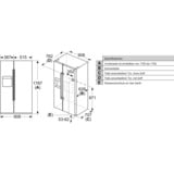 Neff KA3923IE0, Side-by-Side edelstahl/grau