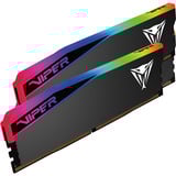 Patriot DIMM 48 GB DDR5-8000 (2x 24 GB) Dual-Kit, Arbeitsspeicher schwarz, VEUR548G8036K, Viper Elite 5 Ultra RGB, INTEL XMP, AMD EXPO