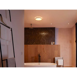 Philips HUE White Ambiance Devere Deckenleuchte M, LED-Leuchte silber, inkl. Dimmschalter