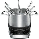Rommelsbacher Elektro Fondue Set F 1200 edelstahl/schwarz, 1.200 Watt, Topf 2,5 Liter