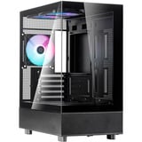 SilverStone Lucid 04, Tower-Gehäuse schwarz, Tempered Glass x 2