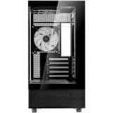 SilverStone Lucid 04, Tower-Gehäuse schwarz, Tempered Glass x 2