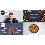Tefal Jamie Oliver Küchenmesserset, 6-teilig holz/schwarz