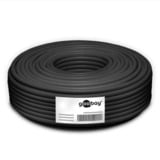 goobay Outdoor Netzwerkabel Cat.6 U/UTP schwarz, 100 Meter