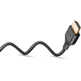 goobay Slim High-Speed-HDMI-Kabel mit Ethernet, 8K @ 60Hz schwarz, 0,5 Meter