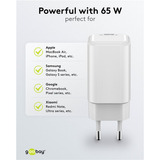 goobay USB-C PD GaN Schnelladegerät Nano 65 W weiß