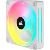 Corsair iCUE LINK QX120 RGB 120-mm-PWM-Lüfter, Gehäuselüfter weiß, Erweiterungskit