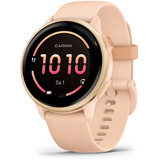 Garmin vívoactive 6, Smartwatch pink dawn/pink dawn metallic, 42 mm, Silikon-Armband