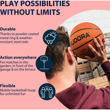 HUDORA Basketballständer Start 305, Fitnessgerät rot/schwarz