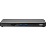 Kensington SD5760T, Dockingstation silber/schwarz, Thunderbolt 4, USB-C, USB-A, HDMI, PD