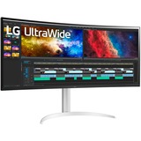 LG 38BQ85C-W, Gaming-Monitor 95.29 cm (37.5 Zoll), schwarz/weiß, Curved, HDMI, DisplayPort, USB-C, Free-Sync