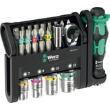 Wera Tool-Check Modular Set 1, mit 3 Werkzeugmodulen, Bit-Satz schwarz/grün, 50-teilig, inkl. 1/4" Bit-Ratsche, Winkelschlüssel