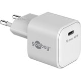 goobay 45 W USB-C PD GaN Schnellladegerät Nano weiß
