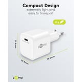 goobay 45 W USB-C PD GaN Schnellladegerät Nano weiß