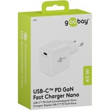 goobay 45 W USB-C PD GaN Schnellladegerät Nano weiß