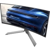 AOC OLED AGON PRO PD34, Gaming-Monitor 86.4 cm (34 Zoll), schwarz (matt)/silber, WQHD, Porsche Design, USB Hub, Adaptive-Sync, 240Hz Panel
