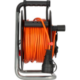 Brennenstuhl Garant G Bretec IP44 Gartenkabeltrommel, 1 Anschluss schwarz/orange, 38 + 2 Meter