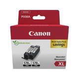 Canon Tinte Doppelpack pigment-schwarz PGI-570XLPGBK 