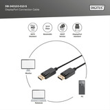 Digitus DisplayPort Anschlusskabel, Full HD 1080p schwarz, 1 Meter