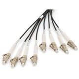 Digitus Glasfaser Universal Breakout Kabel, Duplex, LC/UPC Stecker, Multimode OM4 schwarz, 75 Meter, vorkonfektioniert