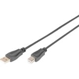 Digitus USB 2.0 Anschlusskabel USB-A (Stecker) > USB-B (Stecker) schwarz, 5 Meter