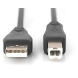 Digitus USB 2.0 Anschlusskabel USB-A (Stecker) > USB-B (Stecker) schwarz, 5 Meter