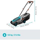 GARDENA Akku-Rasenmäher PowerMax 32/18V P4A solo, 18Volt schwarz/grau, ohne Akku und Ladegerät, POWER FOR ALL ALLIANCE