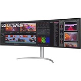 LG 49BQ95C-W, LED-Monitor 124.4 cm (49 Zoll), weiß/silber, DQHD, IPS, HDR, USB-C, 144Hz Panel