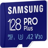 SAMSUNG PRO Plus 128 GB SDXC (2023), Speicherkarte UHS-I U3, Class 10, V30, inkl. USB-Adapter