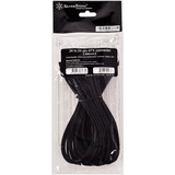 SilverStone SST-PP07-MBB, Verlängerungskabel schwarz, 30 cm