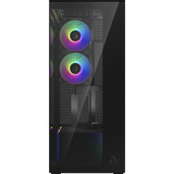 ARCTIC Xtender VG Mirrow , Tower-Gehäuse schwarz, Tempered Glass x 2 (verspiegelt)